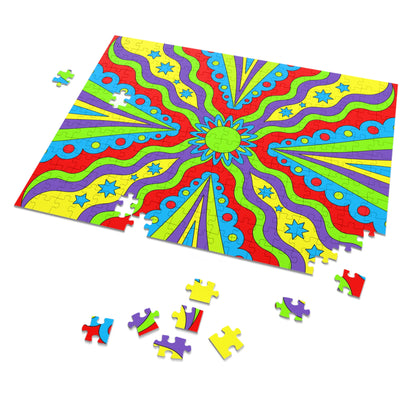 Jigsaw Puzzle Psychedelic  (30, 110, 252, 500,1000-Piece)