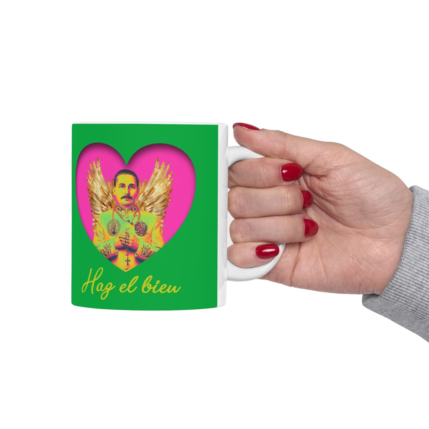 Ceramic Mug, (11oz, 15oz) San José Gregorio Hernández Pop 1