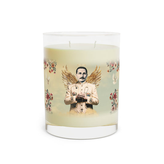 Scented Candle - Full Glass, 11oz - San José Gregorio Hernández Vintage