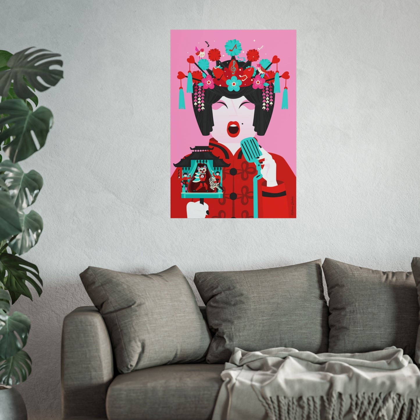 Giclée Fine Art Print  - Beijing Opera Art - The Singer