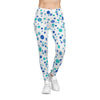 Women's Casual Leggings (AOP) Dots blue