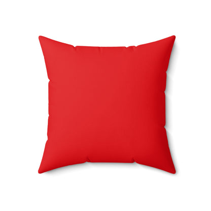 Faux Suede Square Pillow Jacks yellow - red