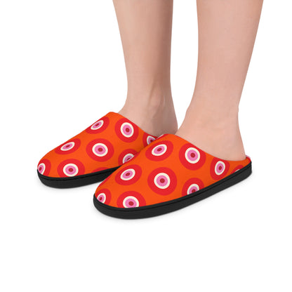 Women's Indoor Slippers - Turkish Eye pattern