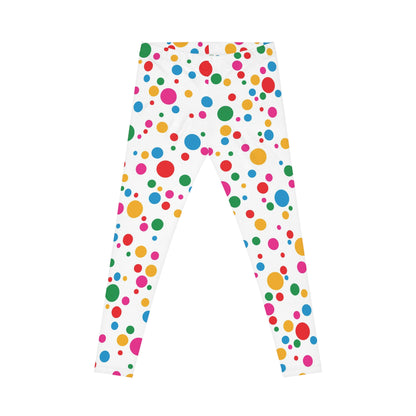 Women's Casual Leggings (AOP) Dots Colorfull