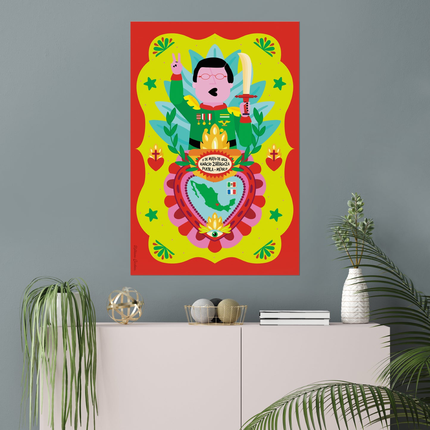 Giclée Fine Art Print - 5 de Mayo - Ignacio Zaragoza