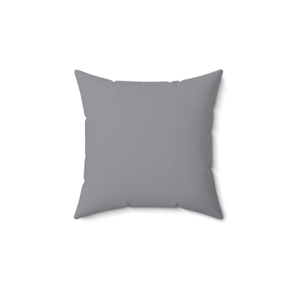 Faux Suede Square Pillow Jacks off white - grey