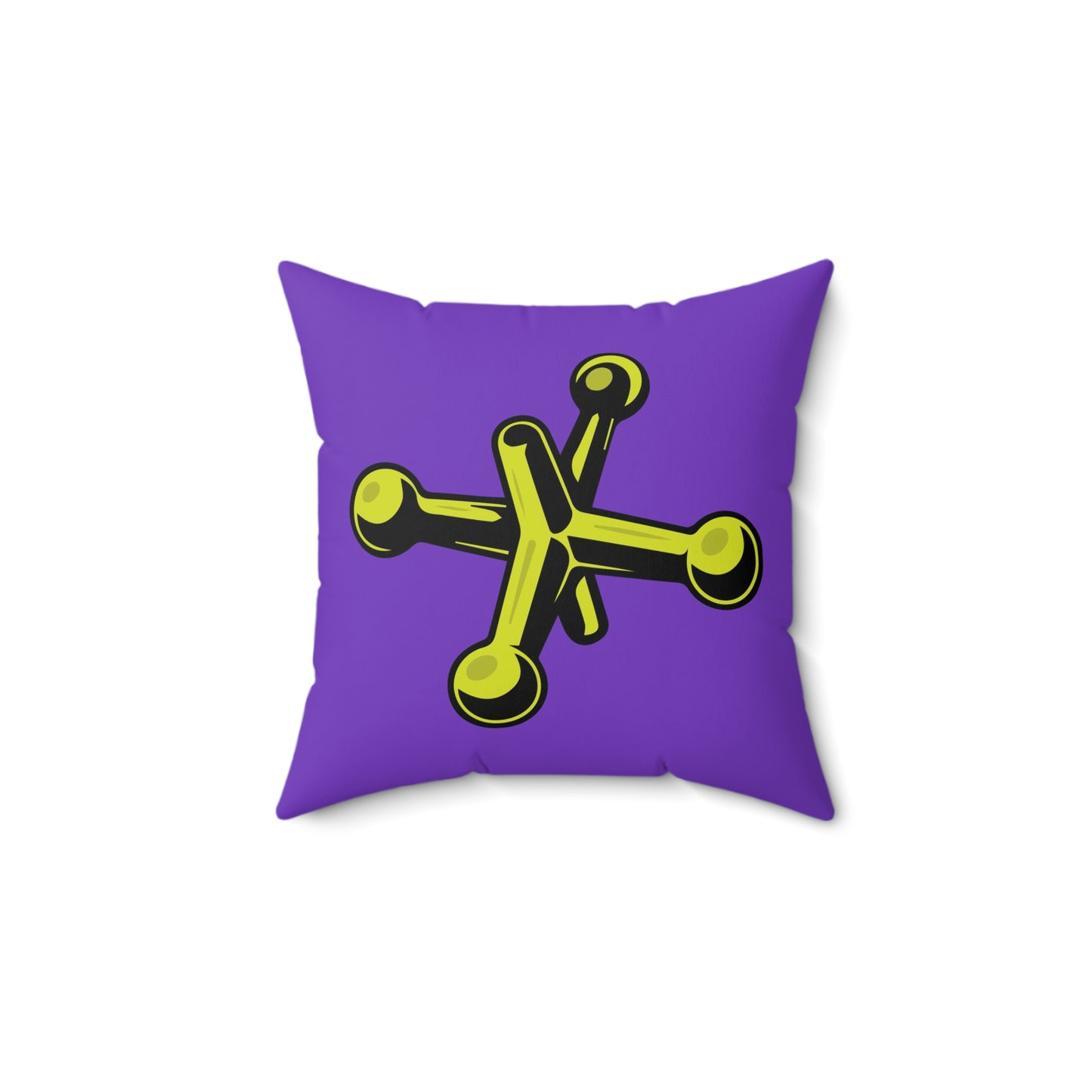 Faux Suede Square Pillow Jacks pistachio - purple