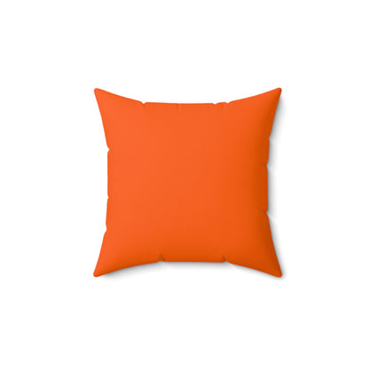 Faux Suede Square Pillow Jacks blue - orange