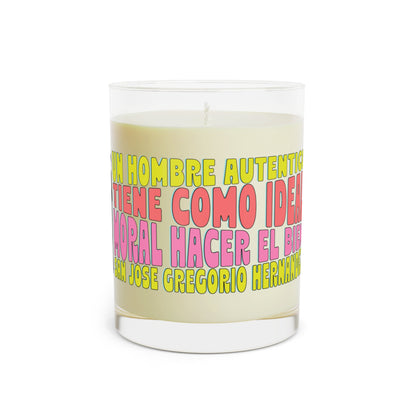 Scented Candle - Full Glass, 11oz - San José Gregorio Hernández Poster - Winner in United Design Messages to Humanity
