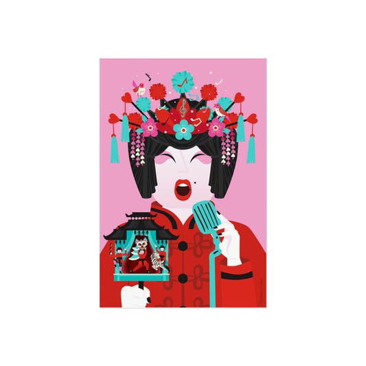 Giclée Fine Art Print  - Beijing Opera Art - The Singer