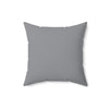 Faux Suede Square Pillow Jacks off white - grey