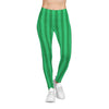 Women's Casual Leggings (AOP) Stripes green