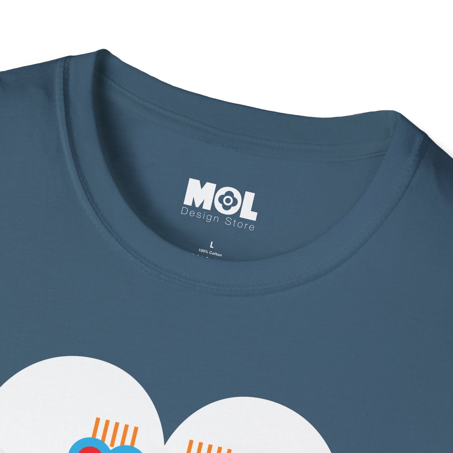 Unisex Softstyle T-Shirt „Frieden &amp; Liebe für die Welt“