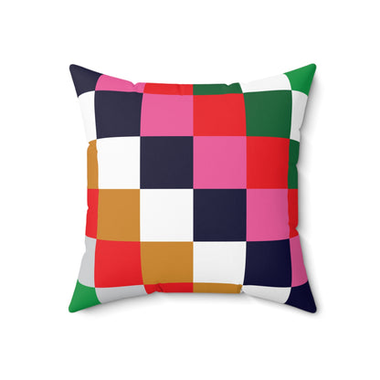 Faux Suede Square Pillow Christmas Squares