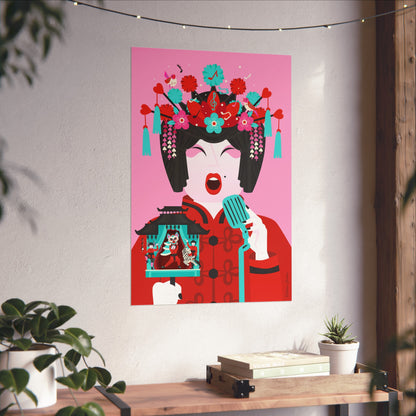 Giclée Fine Art Print  - Beijing Opera Art - The Singer