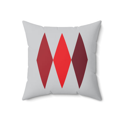 Faux Suede Square Pillow Christmas Diamonds