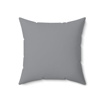 Faux Suede Square Pillow Jacks off white - grey