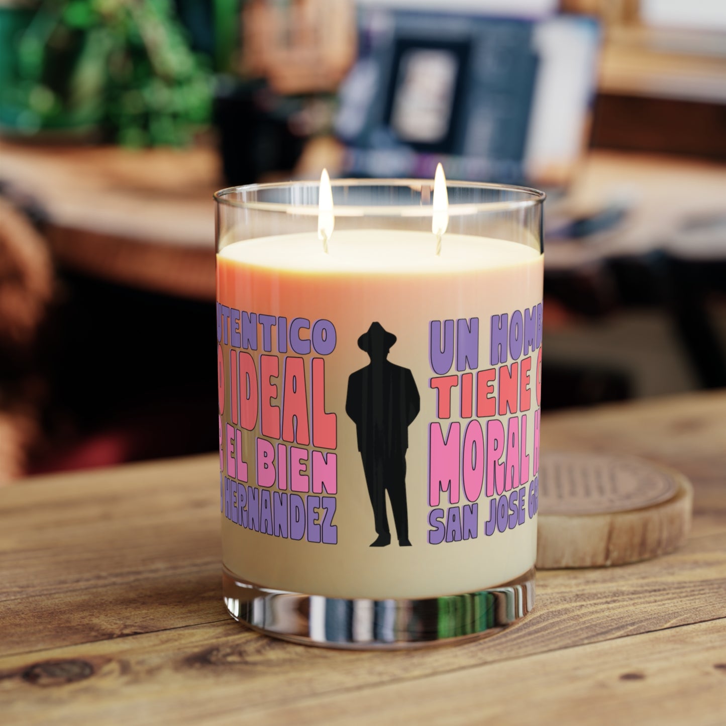 Scented Candle - Full Glass, 11oz - San José Gregorio Hernández Poster - Winner in United Design Messages to Humanity