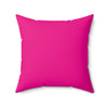 Faux Suede Square Pillow Jacks green - fushia