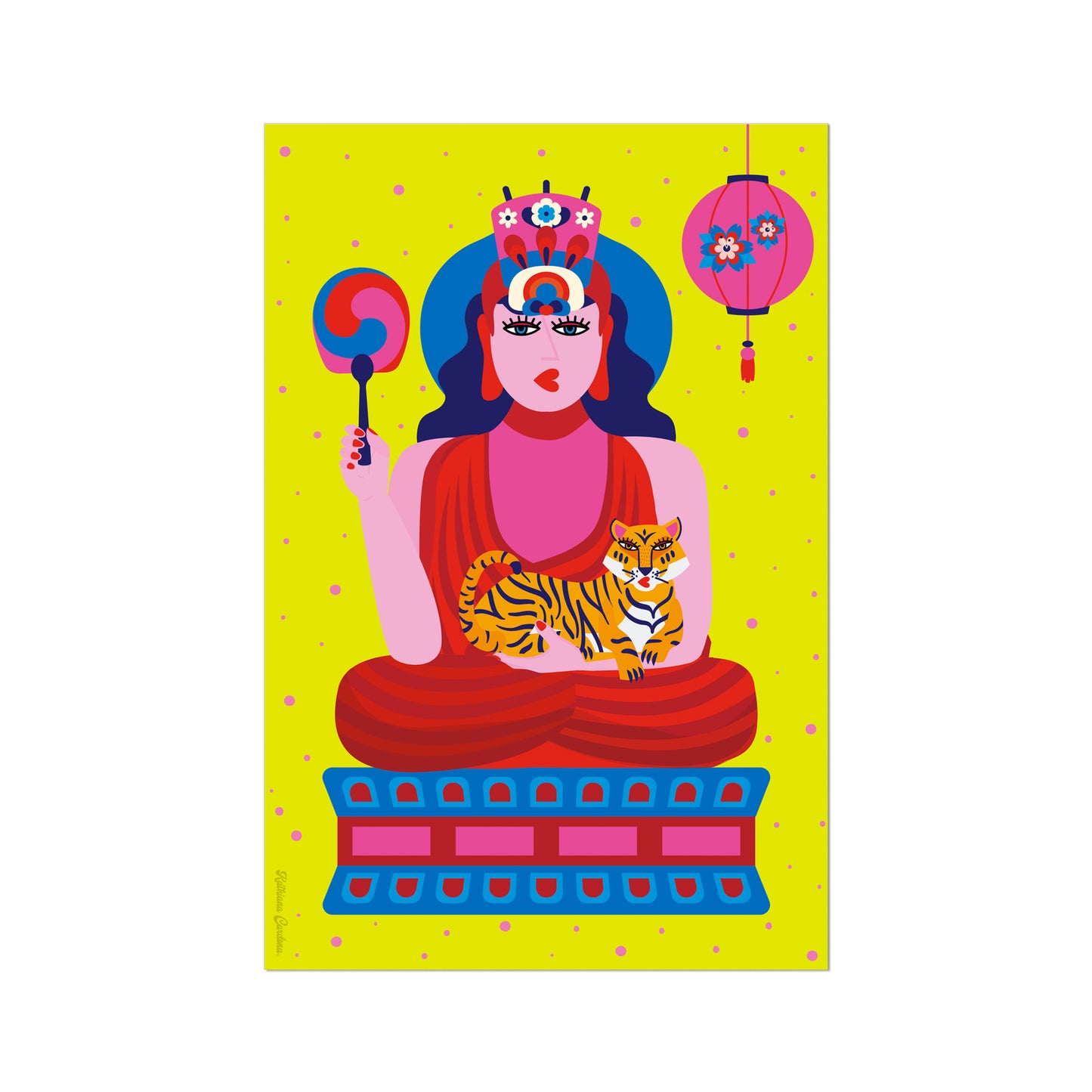 Giclée Fine Art Print - Anyeong Korea - Estatua de Buda, Gruta Seokguram