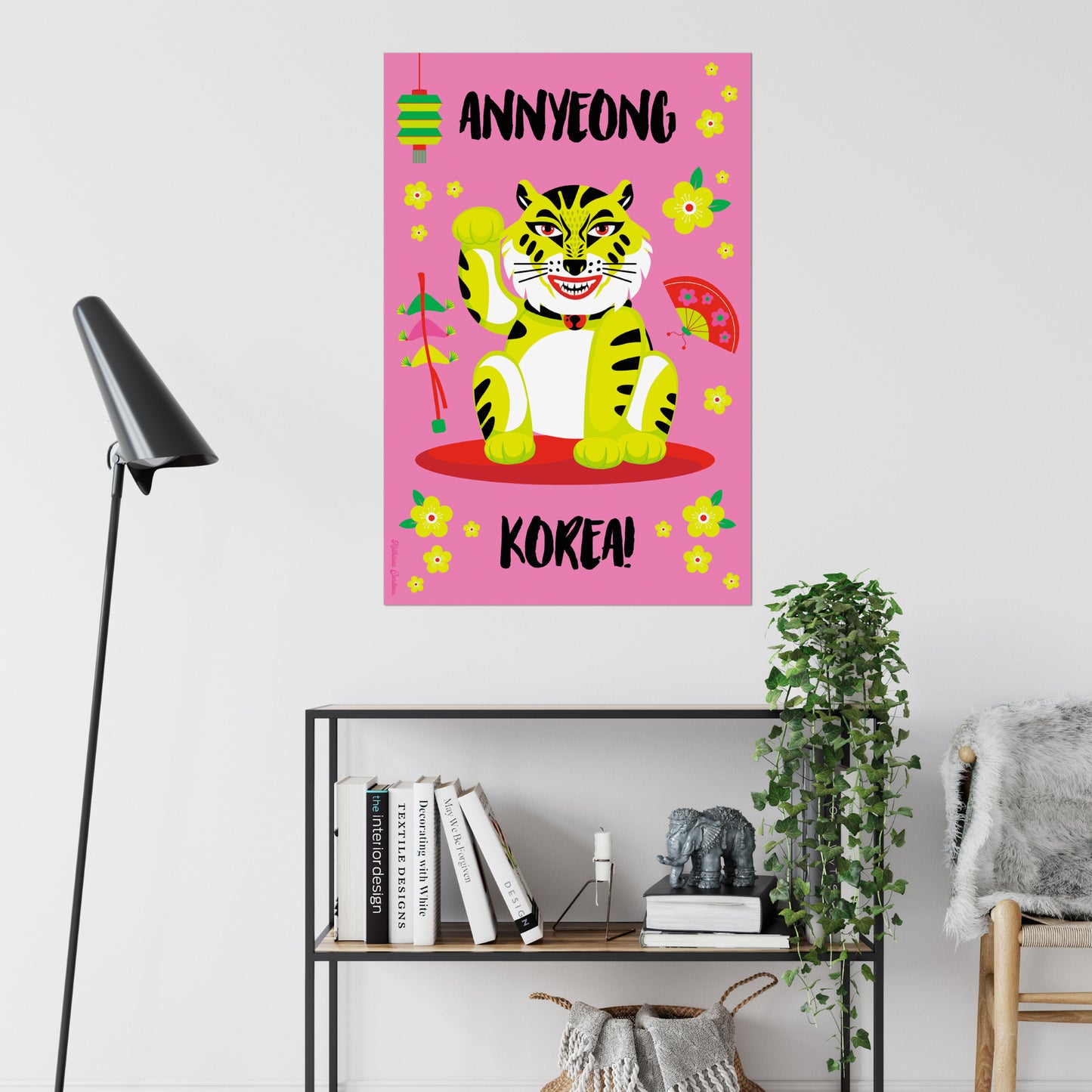 Giclée-Kunstdruck – Anyeong Korea Lucky Tiger