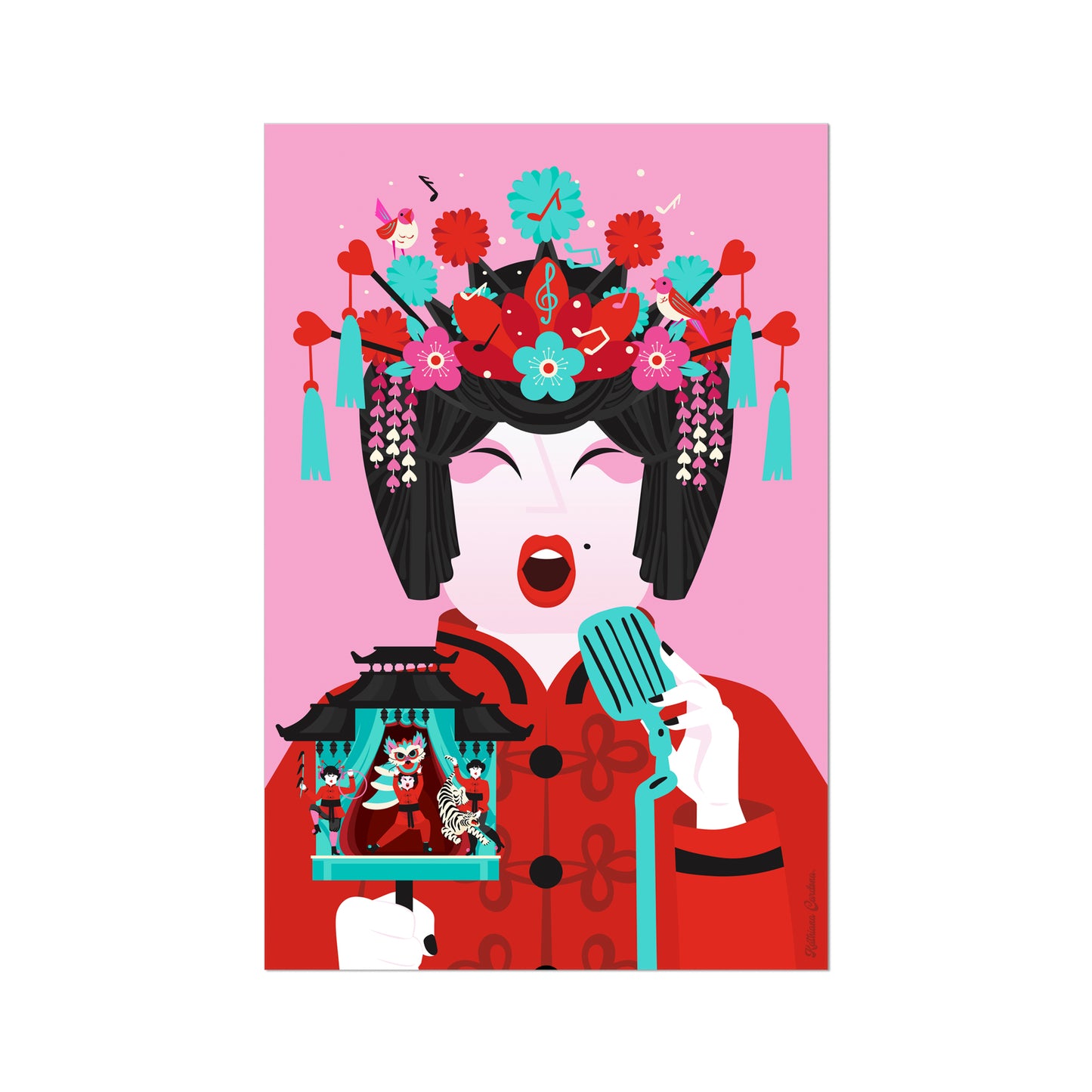 Giclée Fine Art Print - Beijing Opera Art  -The Singer