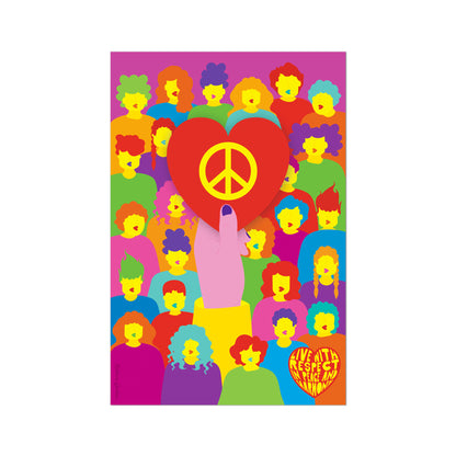 Giclée Fine Art Print -  Live with Peace & Love