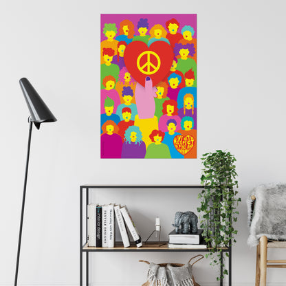 Giclée Fine Art Print - Vive con paz y amor 