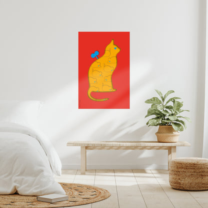 Giclée Fine Art Print - Coexistence red and orange