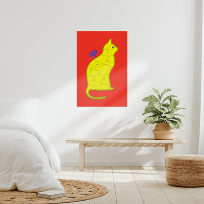 Giclée Fine Art Print - Coexistence red yellow