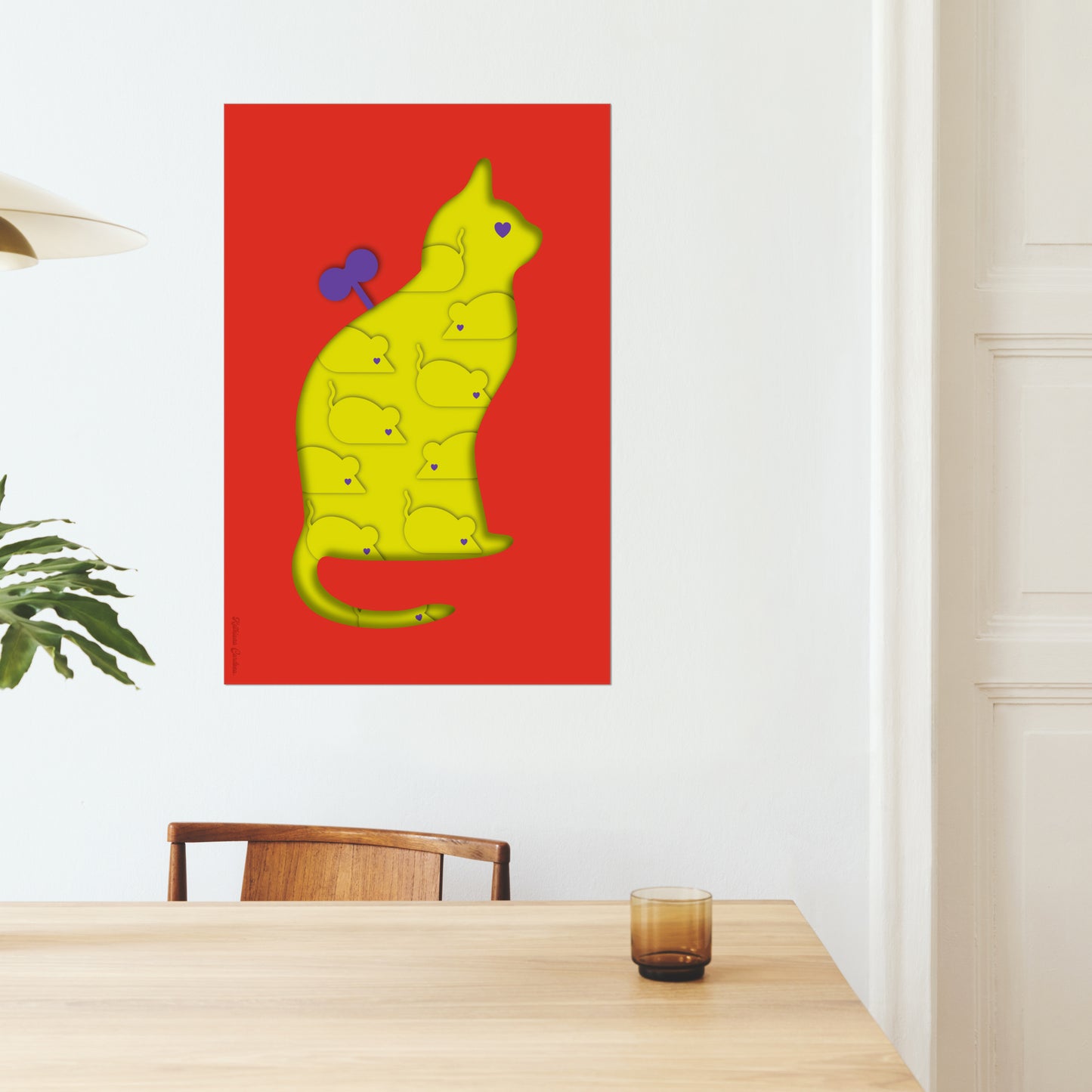 Giclée Fine Art Print - Coexistence red yellow