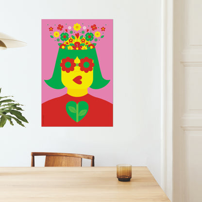 Impresión de bellas artes Giclée - Día de la flor 