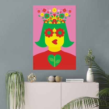 Impresión de bellas artes Giclée - Día de la flor 