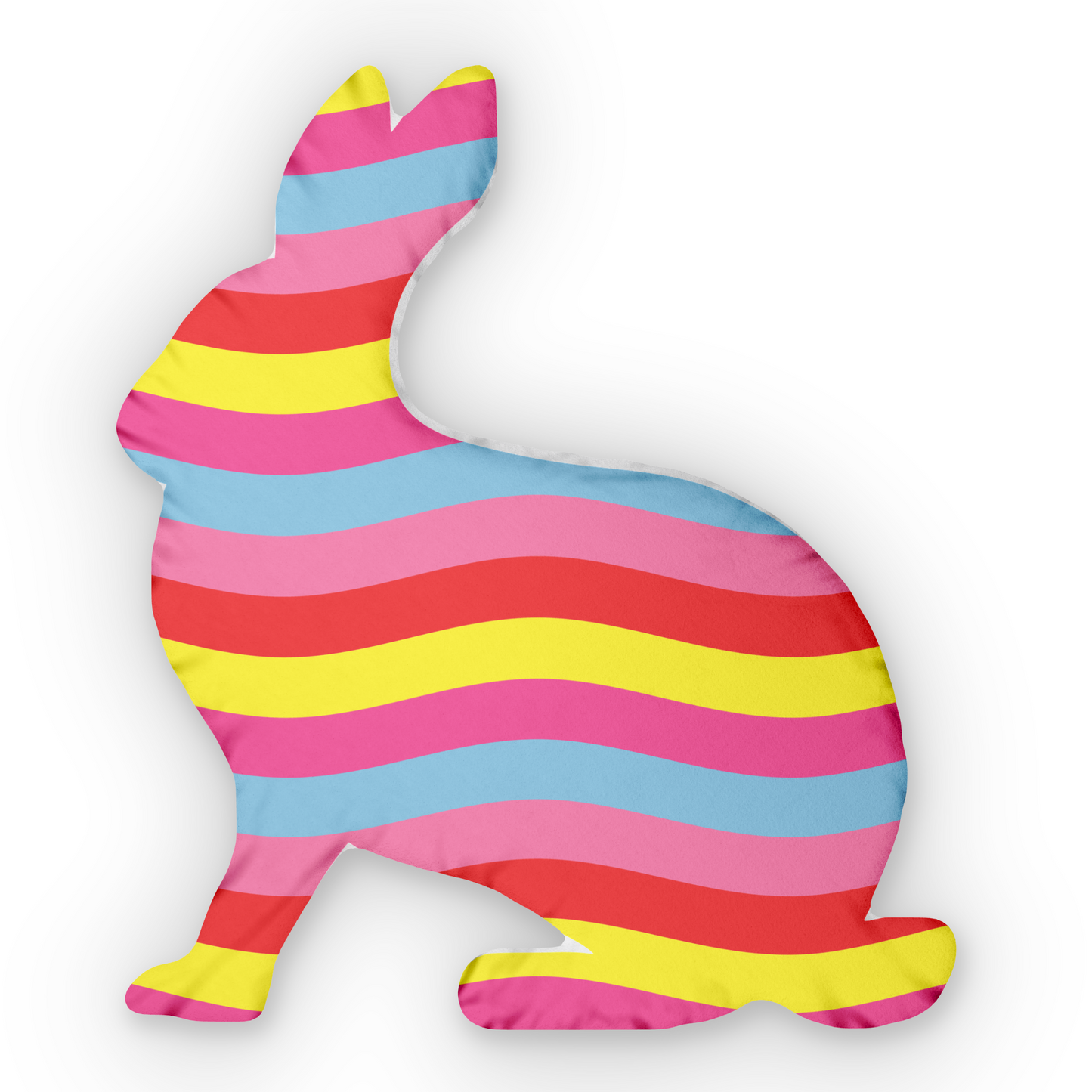 Custom Shaped Pillows - Stripe Rabbit