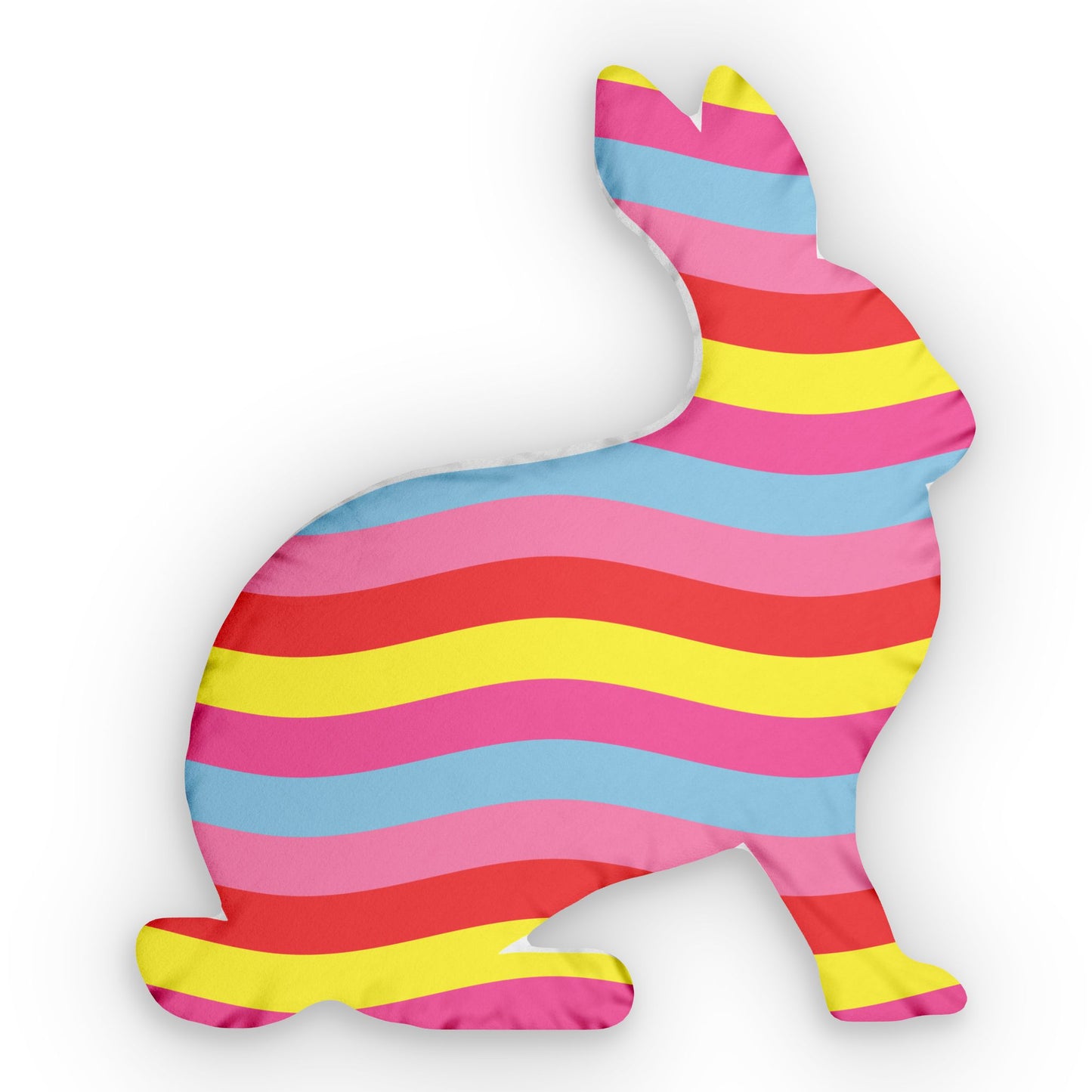 Custom Shaped Pillows - Stripe Rabbit