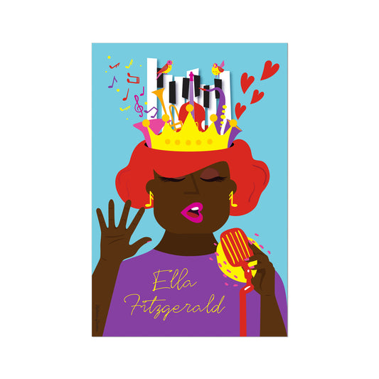 Giclée Fine Art Print - Ella Fitzgerald The Queen of Jazz