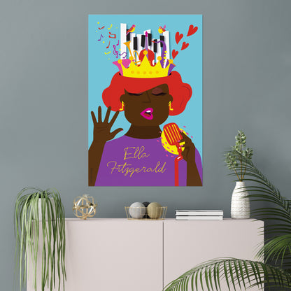 Giclée Fine Art Print - Ella Fitzgerald The Queen of Jazz