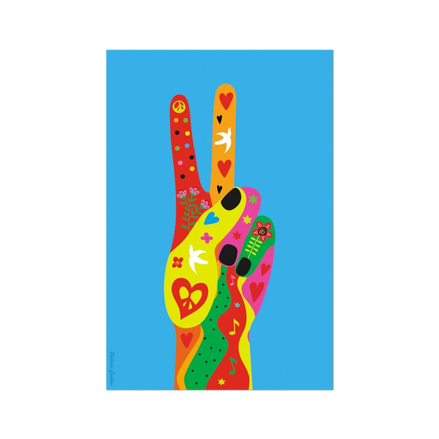 Giclée Fine Art Print - Hand Peace