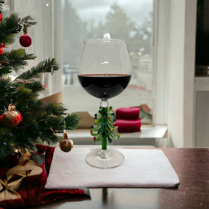 3D Christmas Tree Wine Glasses