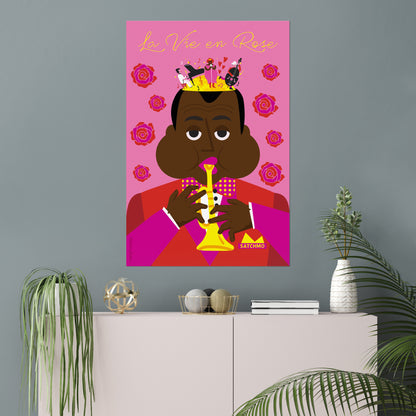 Giclée Fine Art Print - Louis Armstrong... Shatmo, La Vie en Rose