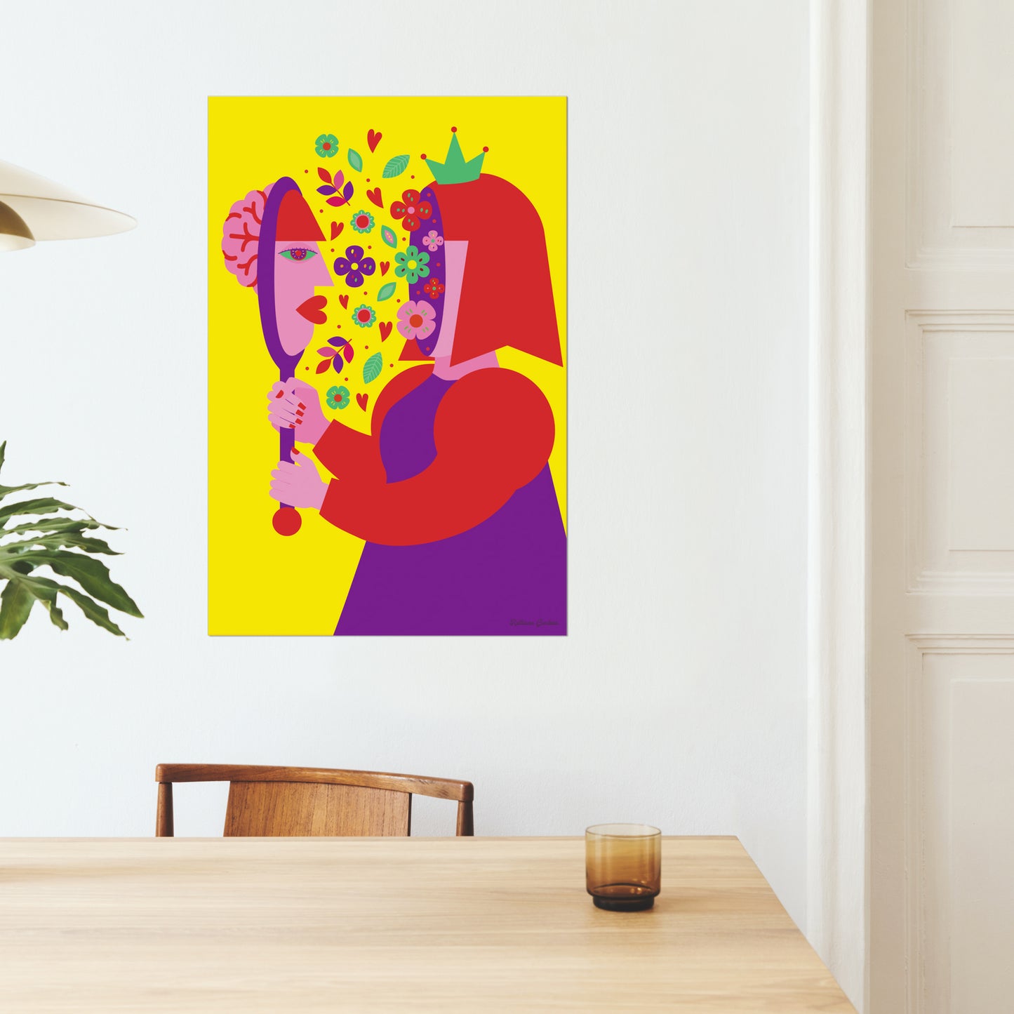 Giclée-Kunstdruck – Liebe, was du siehst, liebe dich selbst