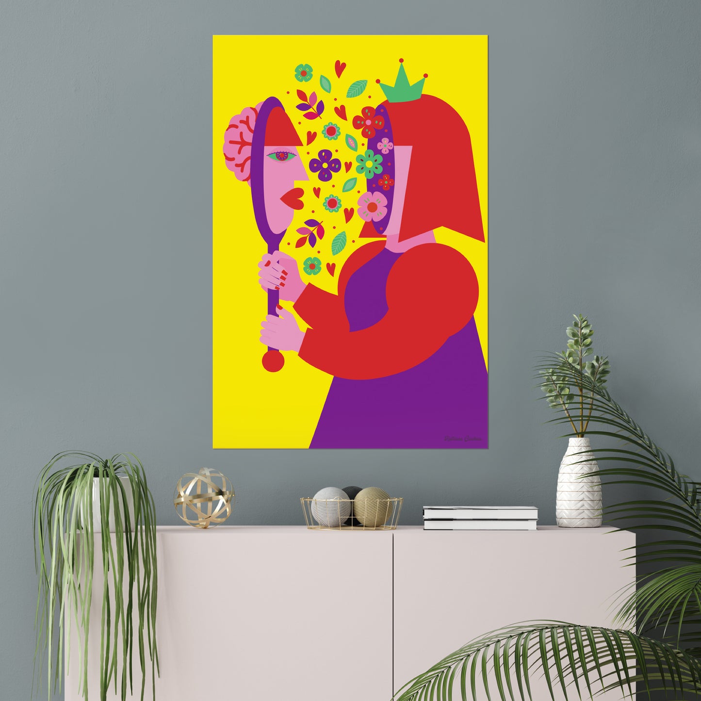 Giclée-Kunstdruck – Liebe, was du siehst, liebe dich selbst