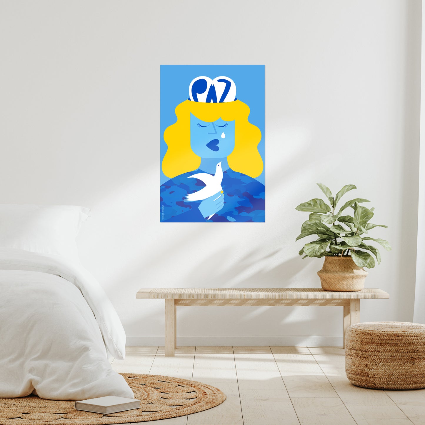 Giclée-Kunstdruck – Frieden für die Ukraine