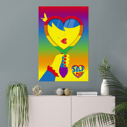 Giclée Fine Art Print - Selbstliebe Lgbti