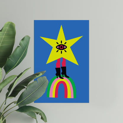 Giclée Fine Art Print  - The Subjects Look, The Objects Gaze -Star version-