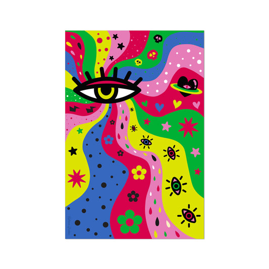 Giclée Fine Art Print - La mirada de los sujetos, la mirada de los objetos -Versión del ojo-