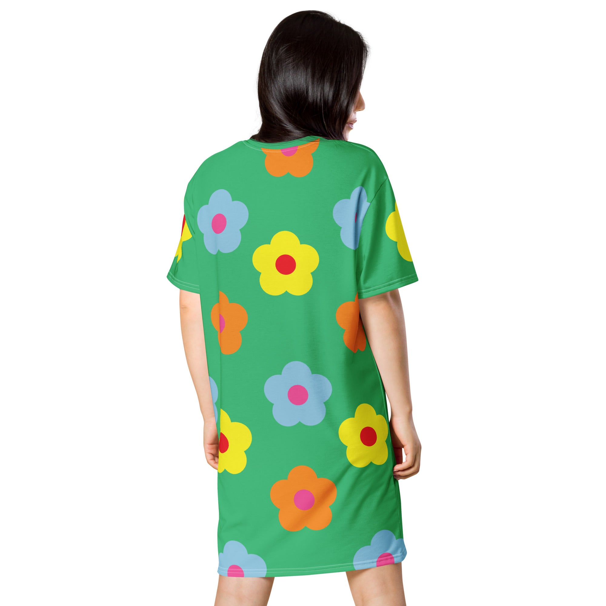 T-shirt dressFlower green