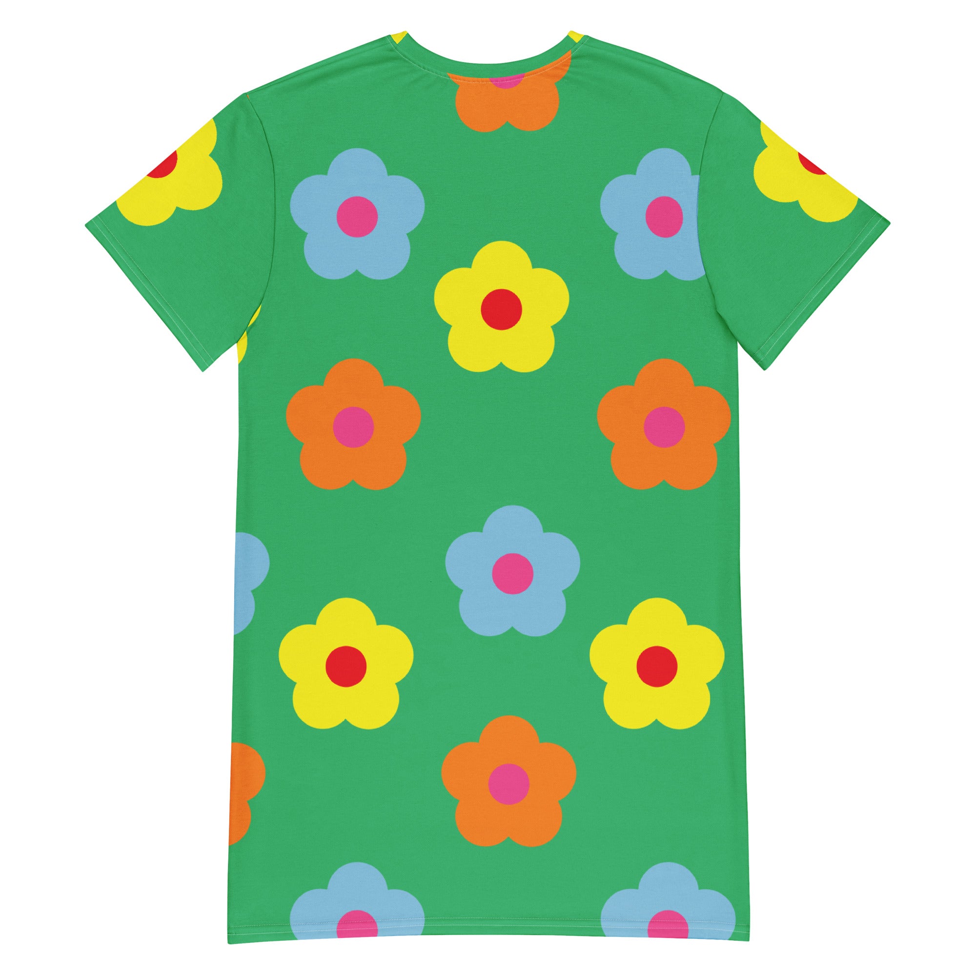 T-shirt dressFlower green