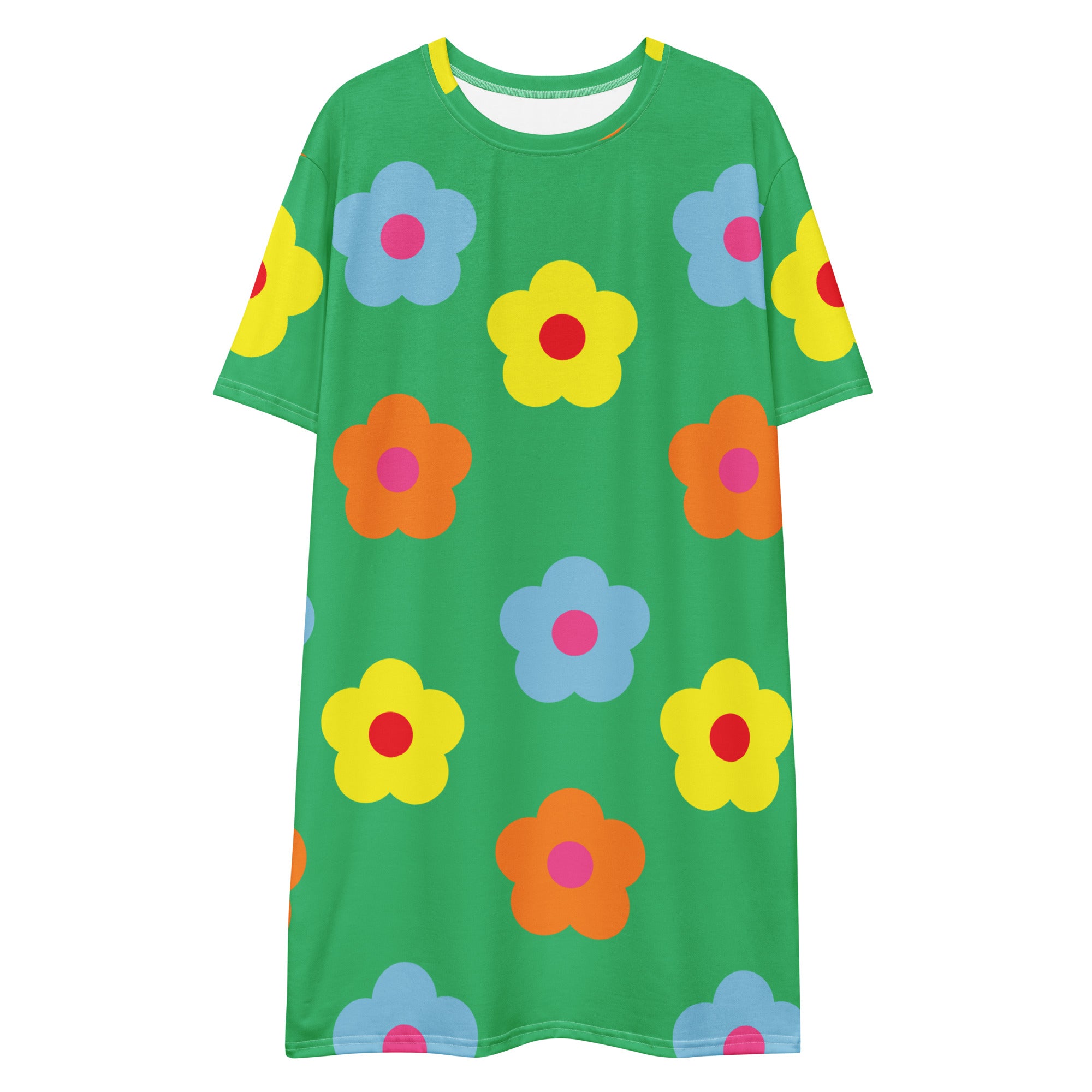 T-shirt dressFlower green