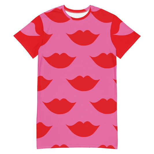 T-Shirt-Kleid Kiss